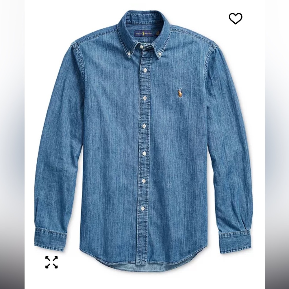 🆕 Polo by Ralph Lauren Classic Blue Denim Shirt